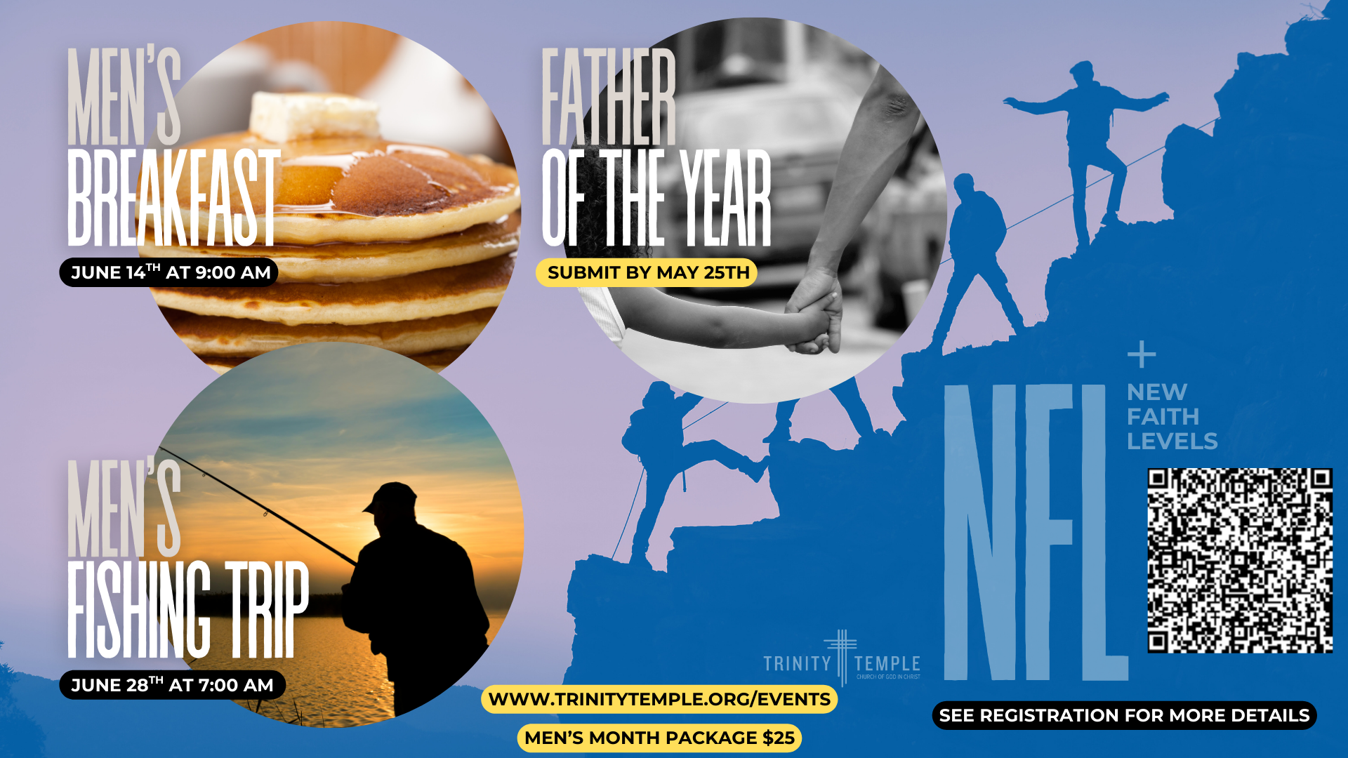 Men's Month 2025 Activities Flyer