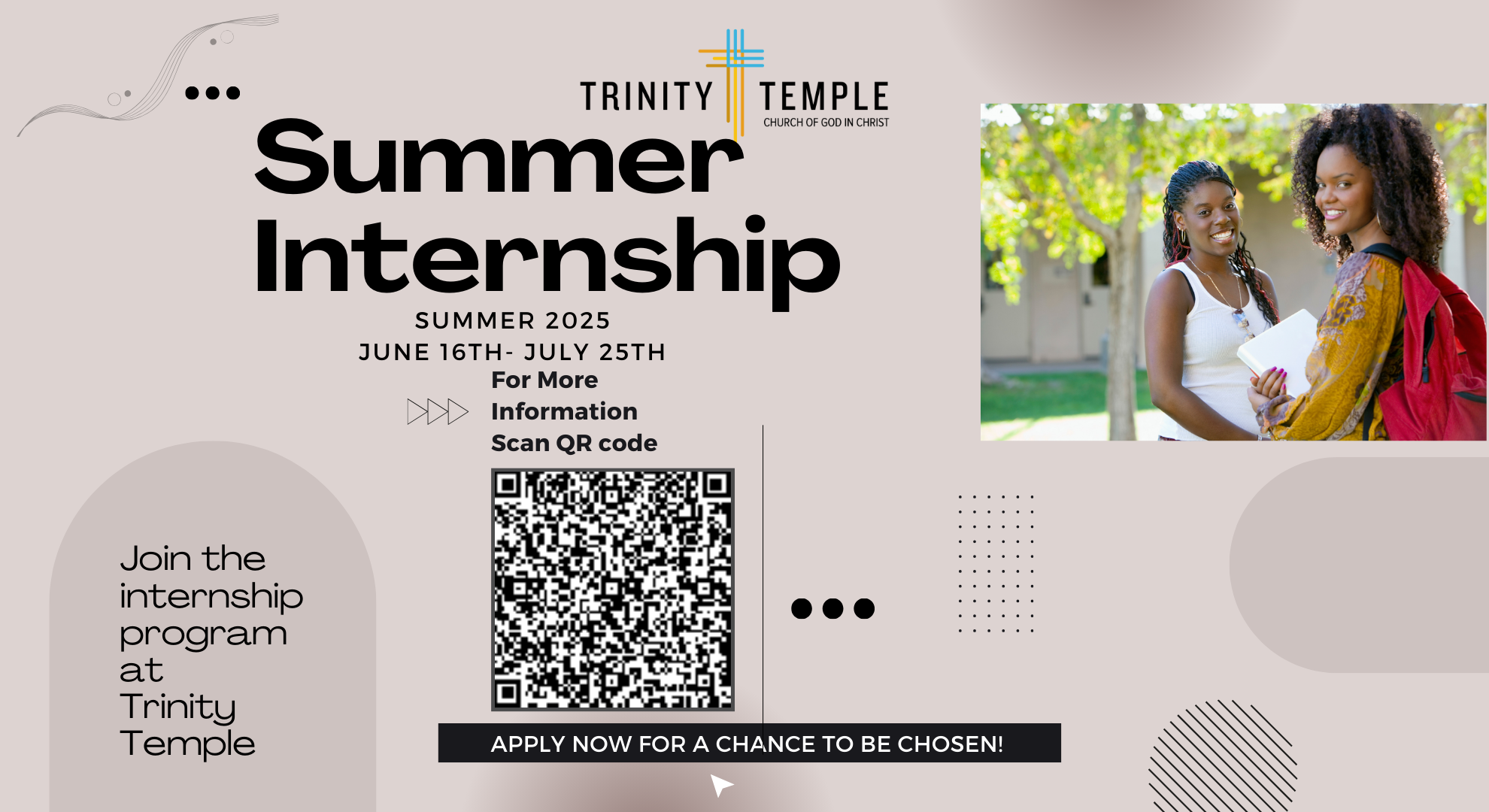 Trinity Internship Program Flyer 2025